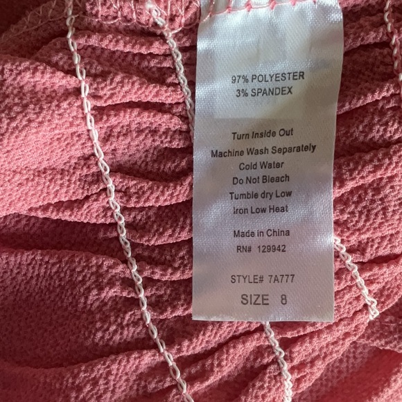 btween Pink Puff Sleeve Smocked Top - Picture 5 of 7